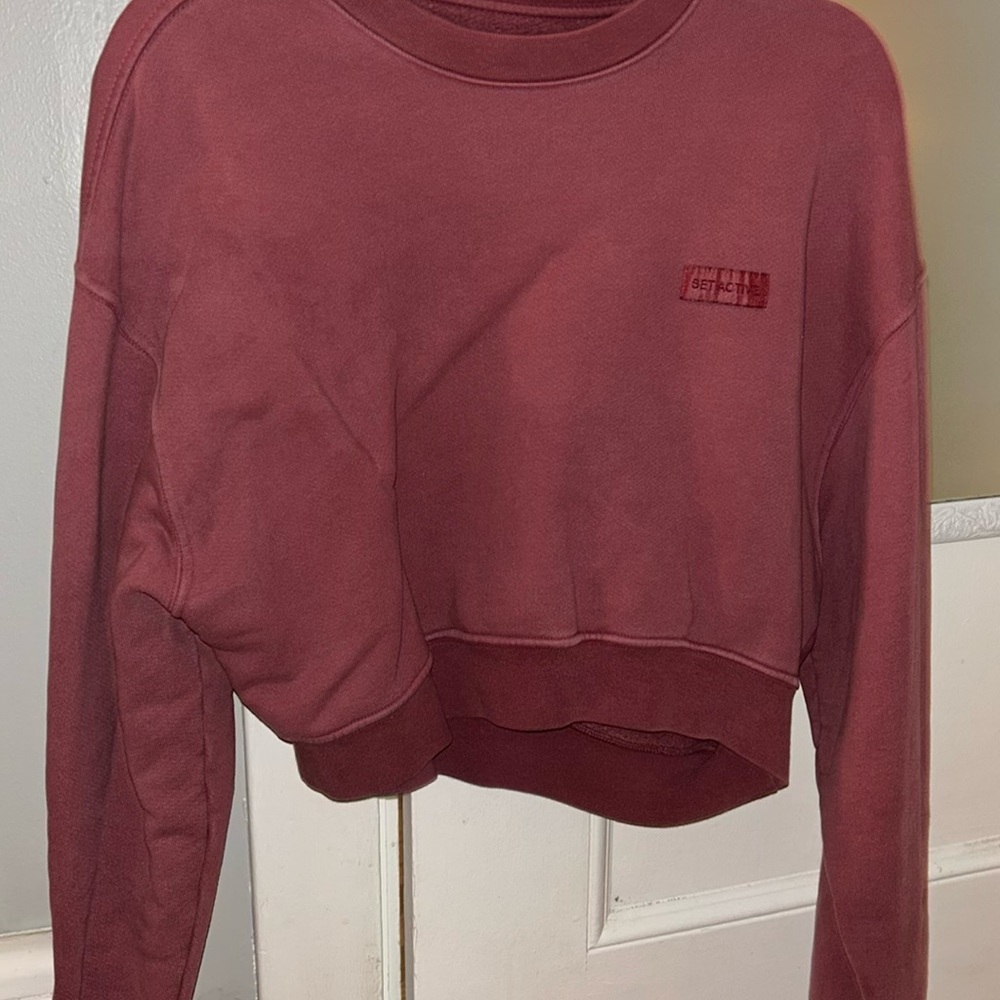 SET active cropped sweatshirt